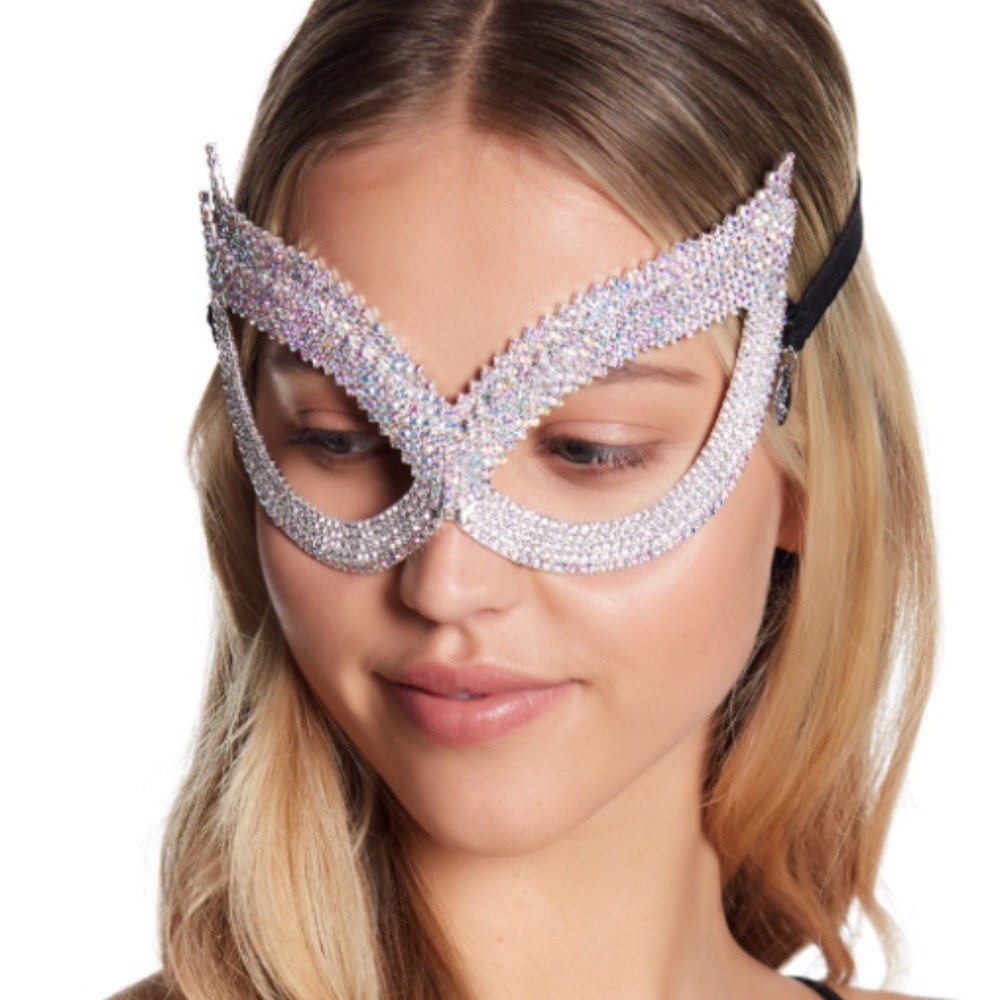 NATASHA ACCESSORIES Crystal Double Winged Eye Mask
